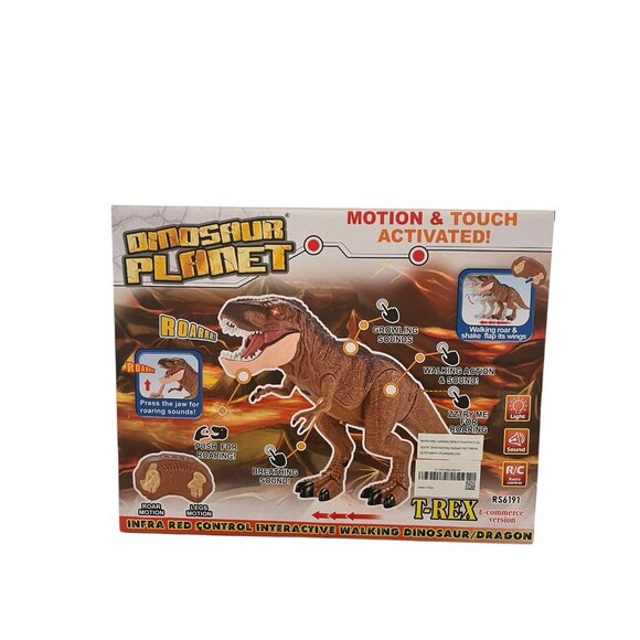 Remote Control Red Flying Dragon Toy Smoke Breathing Walking Lights & Sound New - Picture 4 of 6